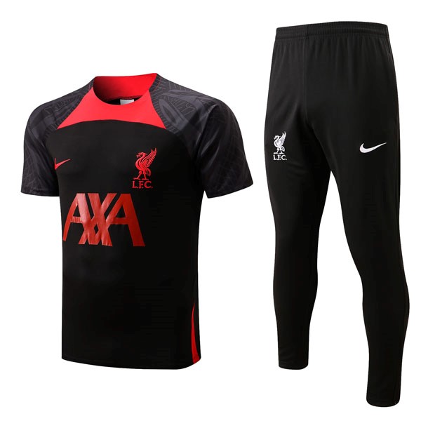 Camiseta Liverpool Conjunto Completo 2022/2023 Negro